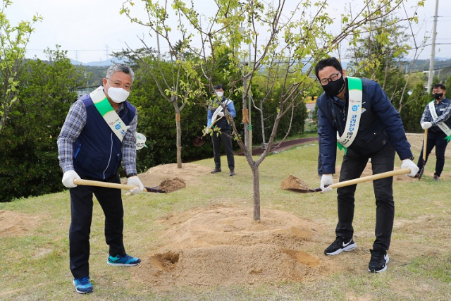 고리본부, 청렴 결의 담은 청렴나무심기 행사 열어