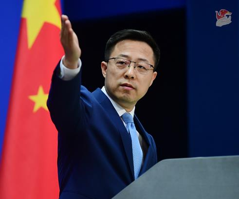 자오리젠 중국 외교부 대변인/중국 외교부 홈페이지 캡처