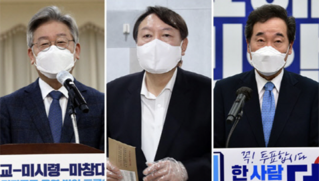 윤석열-이재명 차기 대권 '양강구도' 속…맥 못추는 이낙연·안철수