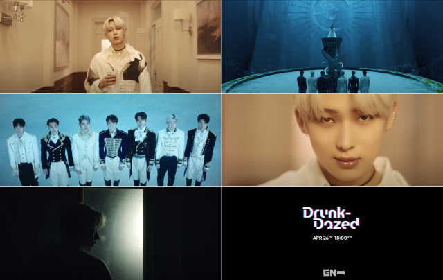 엔하이픈, 신곡 'Drunk-Dazed' MV 티저 속 낯선 분위기