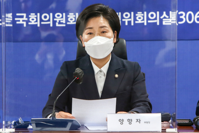 양향자 더불어민주당 의원이 지난 23일 반도체기술특별위원회에서 발언하고 있다. / 권욱 기자