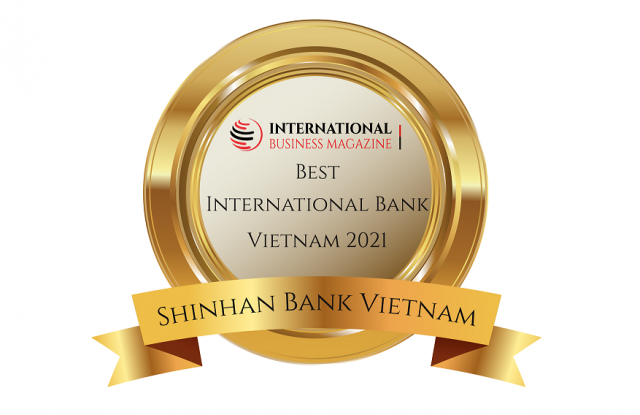 신한베트남은행, 베트남 최우수 외국계 은행 선정