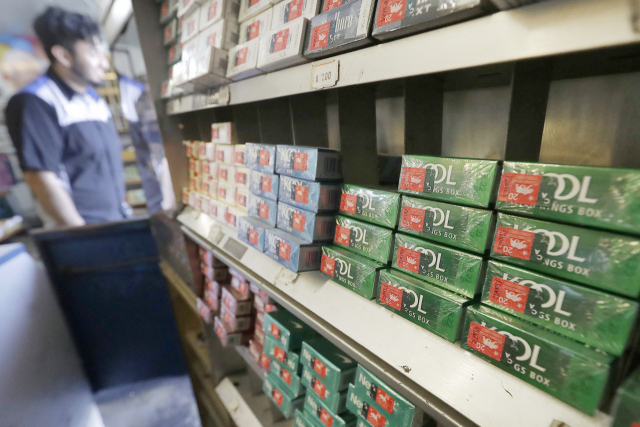 미국 캘리포니아주 샌프란시스코의 한 상점 진열대에 멘톨 담배가 진열돼 있다. /AP연합뉴스