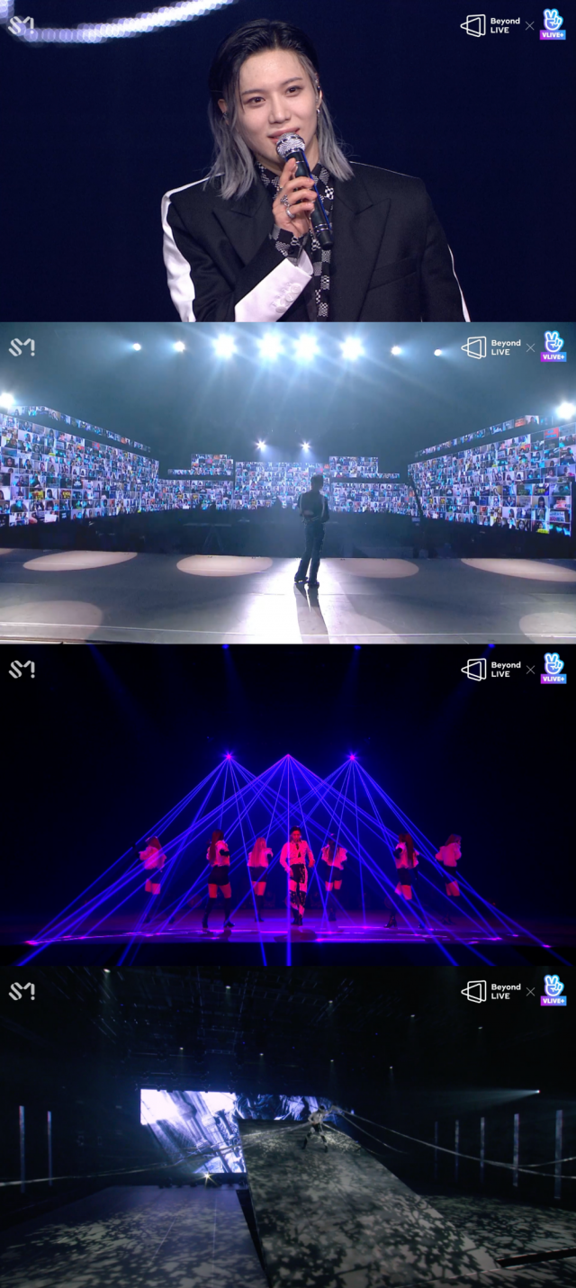 그룹 샤이니 태민이 2일 솔로 콘서트 ‘Beyond LIVE - TAEMIN : N.G.D.A’를 진행했다. / 사진=네이버 V LIVE 캡처