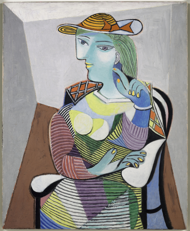 파블로 피카소 '마리 테레즈의 초상' 1937년작 유화 /사진제공=비채아트뮤지엄 ⓒ 2021 - Succession Pablo Picasso - SACK (Korea)