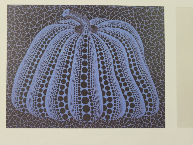 구사마 야요이의 판화(50x65cm), 실크스크린, 1999년