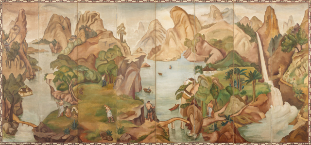 백남순이 1937년에 그린 166x367cm 크기의 '낙원' /사진제공=국립현대미술관