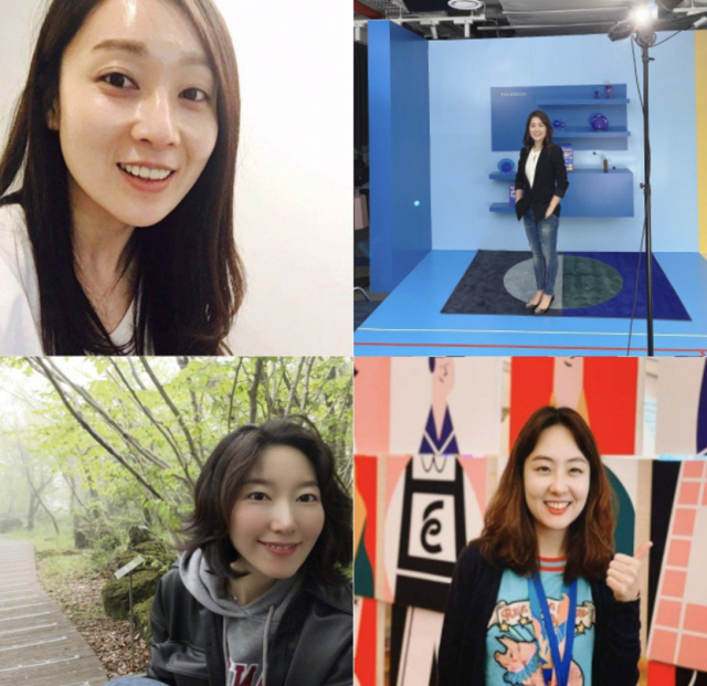 (윗줄 왼쪽부터 시계 방향) 페이스북코리아 Women@에서 활동하고 있는 김문경·이정은·정은선·서유민씨