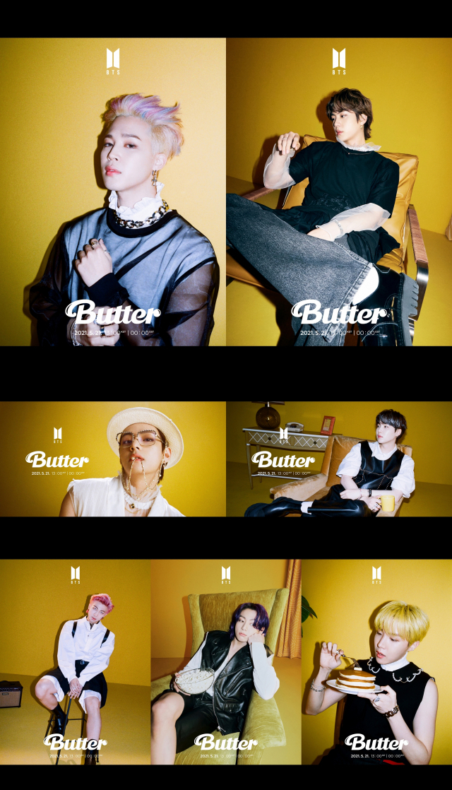 방탄소년단 매혹적 변신…'Butter' 2차 포토 단체·개별컷 공개