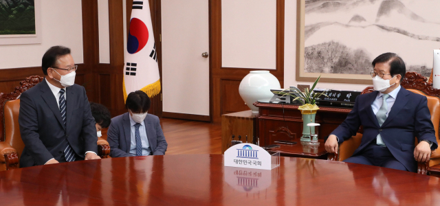 박병석 국회의장 “김부겸 총리 살아온 과정이 국민 통합에 부합”