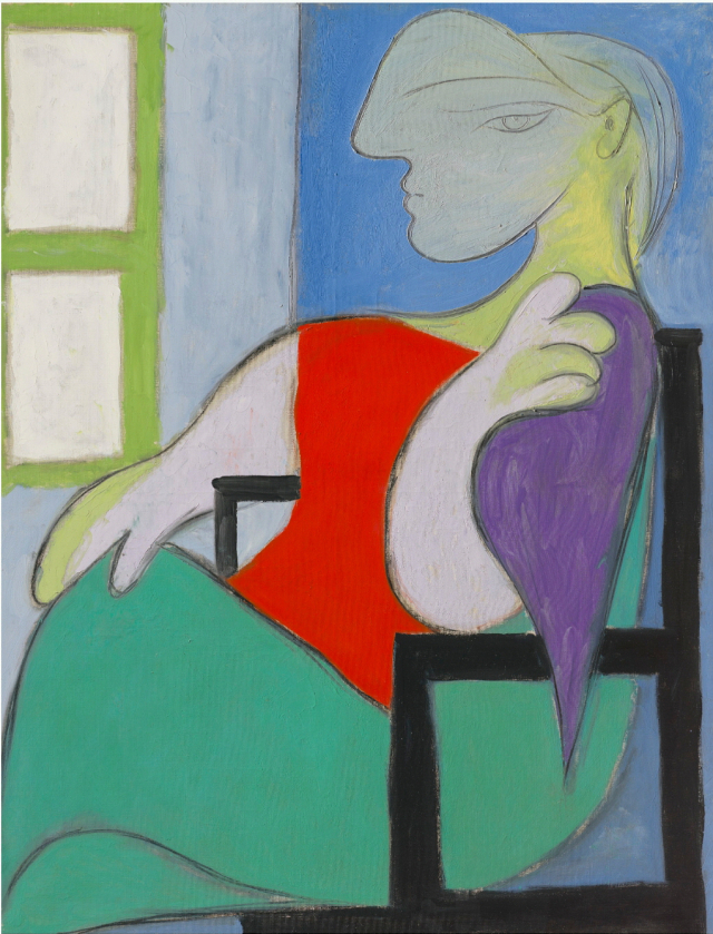 파블로 피카소의 ‘창가에 앉아있는 여인’이 지난 13일 크리스티 뉴욕 경매에서 1억340만달러(약 1,170억원)에 팔렸다. /사진제공=크리스티 뉴욕