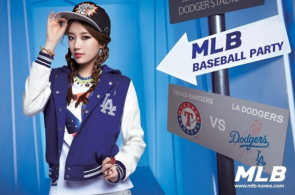 F&F의 MLB브랜드 화보 사진. /사진제공=F&F