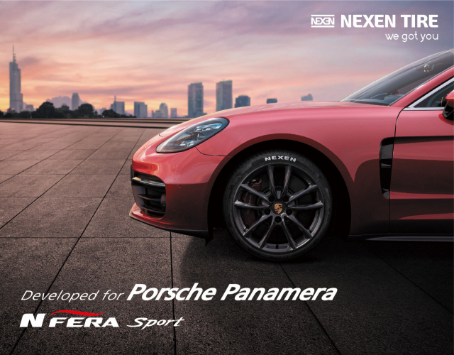 넥센타이어가 ‘포르쉐’의 ‘파나메라’ 2세대 차량에 ‘엔페라 스포츠’ 제품을 신차용 타이어로 공급한다./사진제공=넥센타이어