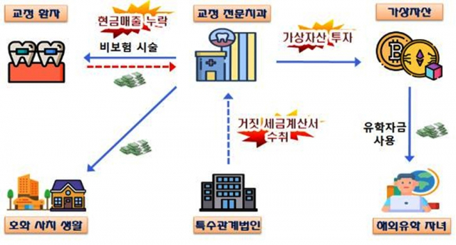 '코로나 특수' 교정 전문 치과 탈세 혐의 개요. /국세청 제공