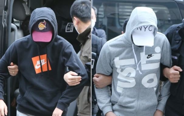 인천의 한 아파트에서 23일 또래 중학생에게 술을 먹이고 성폭행한 피고인들. /연합뉴스