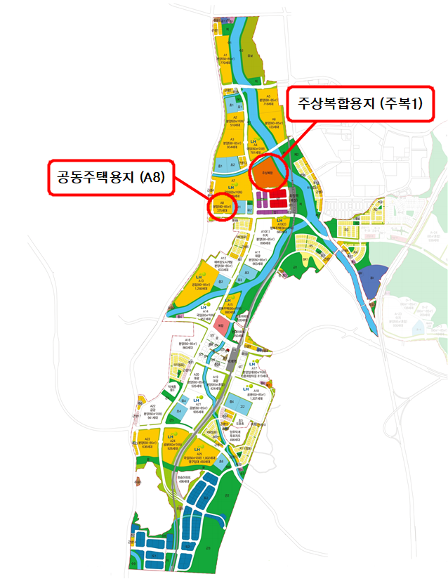 지구 내 공급대상 위치도. /제공=LH