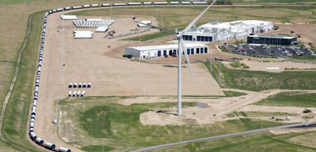 미국 콜로라도주에 위치한 베스타스의 풍력발전 타워 공장