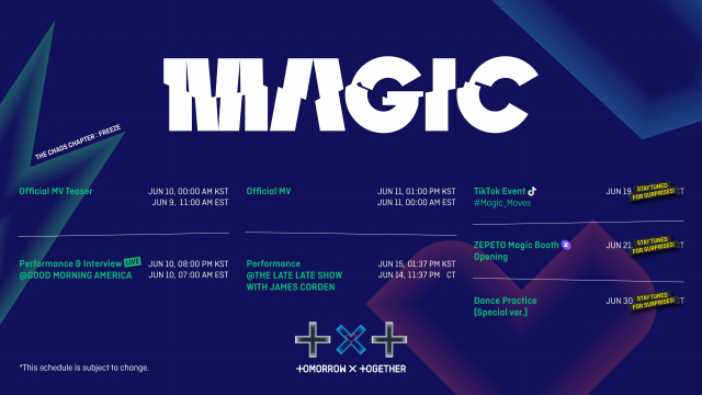 투모로우바이투게더 데뷔 후 첫 영어곡 'Magic'으로 글로벌 활동 시동