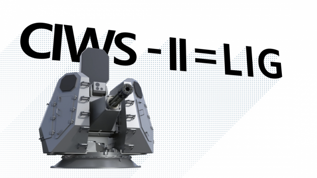 LIG넥스원이 제안한 근접방어무기체계(CIWS-II)./사진 제공=LIG넥스원
