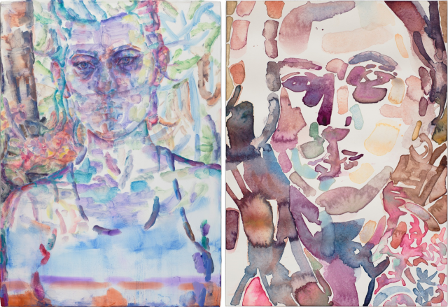 엘리자베스 페이튼의 자화상인 ‘Elizabeth’(왼쪽)와 어시스턴트의 초상인 ‘Lara(Lara Sturgis March)’/사진=Tom Powel Imaging