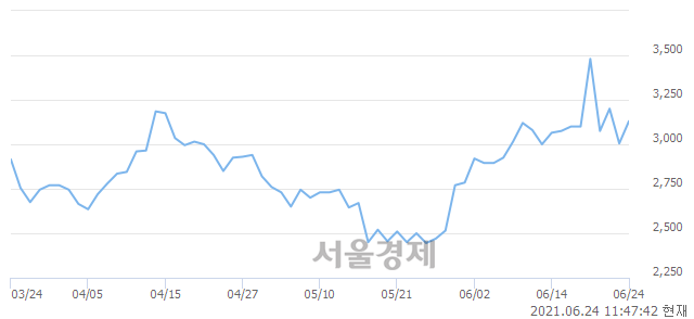 <코>블루베리 NFT, 3.83% 오르며 체결강도 강세 지속(141%)