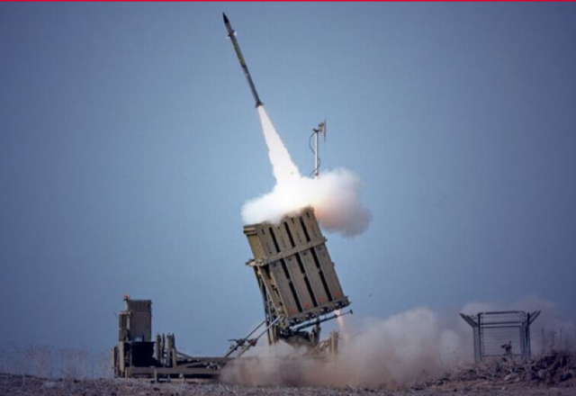 단거리 로켓 등을 막기 위해 개발된 '아이언돔'시스템이 요격용 미사일 ‘타미르’를 발사하는 모습. /자료제공=라파엘사
