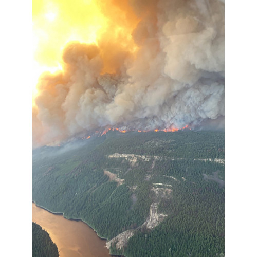 캐나다 서부에 발생한 대형산불. /AFP연합뉴스