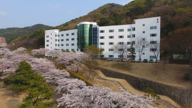 와이즈유 영산대학교 해운대캠퍼스에 위치한 미래융합대학 건물 전경./사진제공=영산대