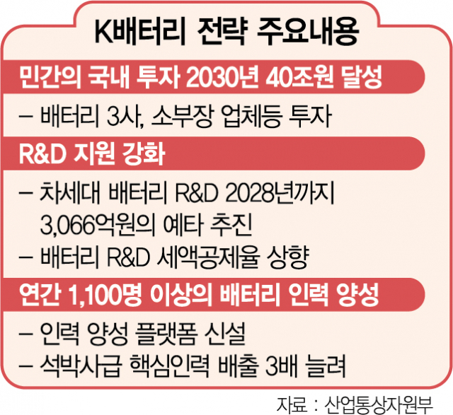 K배터리에 40조 투자…'초격차 전략' 속도낸다