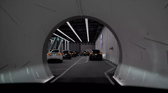 보링컴퍼니가 건설한 미국 라스베이거스 지하터널 교통 시스템./씨넷 홈페이지 캡처
