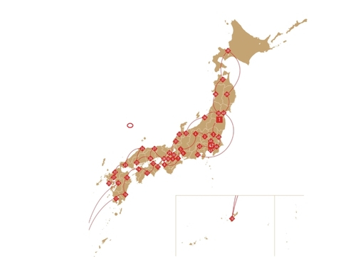 독도가 일본 영토로 표시된 도쿄올림픽 공식홈페이지의 성화 봉송로 지도. / 연합뉴스