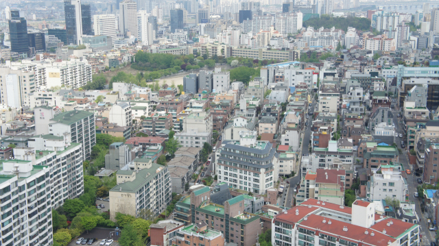 서울의 한 빌라촌 전경