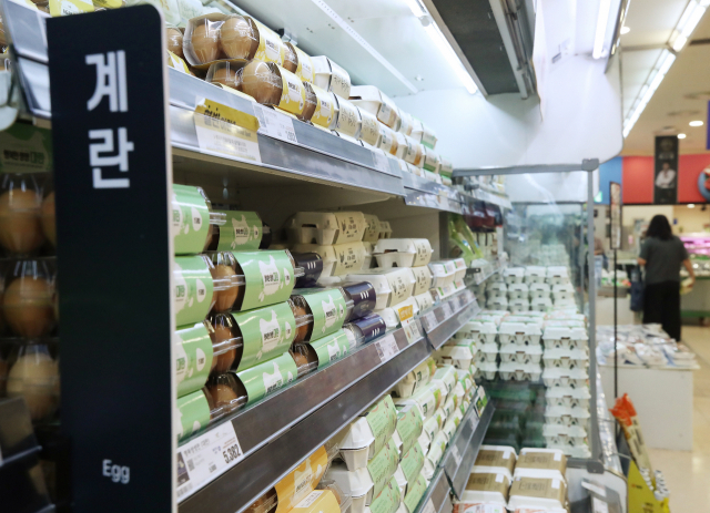 지난 6일 서울의 한 대형마트 달걀 코너. /연합뉴스
