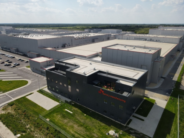 SK이노베이션이 헝가리에 건설 중인 제 2 배터리 공장 전경./사진제공=SK이노베이션