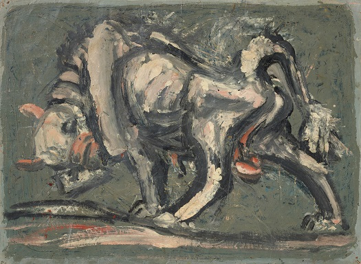 이중섭(1916-1956), 흰 소, 1950년대, 종이에 유채, 30.5x41.5cm./사진제공=국립현대미술관