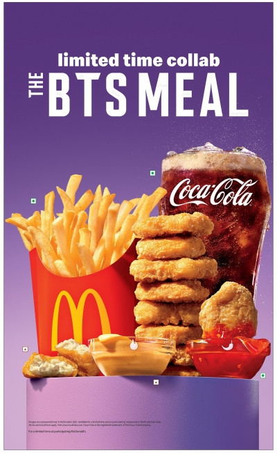 맥도날드와 BTS가 협업해 내놓은 ‘BTS 세트메뉴’. /사진제공=맥도날드