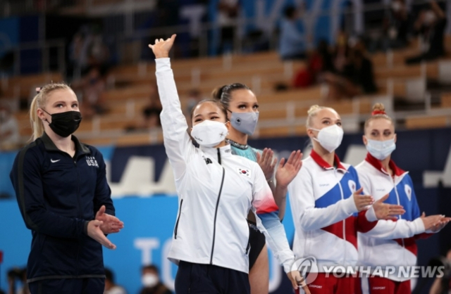 속보여서정 도마 동메달…한국 최초 '부녀' 메달리스트 새 역사