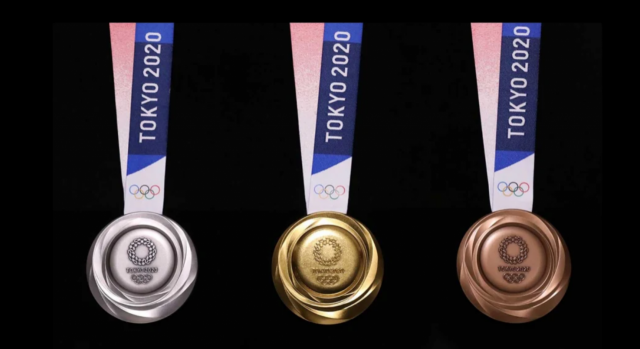 폐가전에서 뽑아낸 금, 은, 동으로 만든 메달. /사진=도쿄올림픽 홈페이지