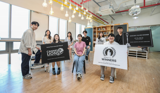 동서대학교 LINC+사업단의 융합 캡스톤 디자인을 수행한 학생들이 클리오 어워드, 칸 국제광고제, 뉴욕 페스티벌은 세계 3대 광고제를 휩쓸었다./사진제공=동서대