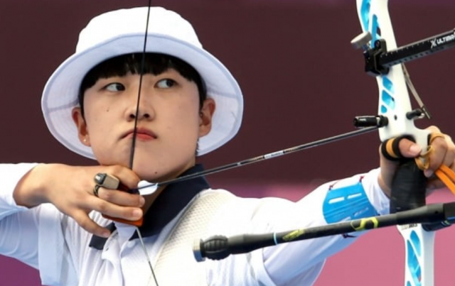 도쿄올림픽 여자 양궁에서 3관왕을 한 안산 선수.