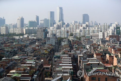 서울의 한 주택 밀집지역 전경. /연합뉴스