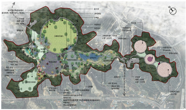 오성산 근린공원 조성계획./그래픽 제공=인천시