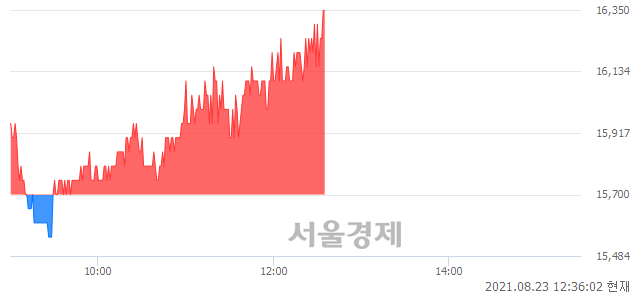 <유>자화전자, 4.14% 오르며 체결강도 강세로 반전(100%)