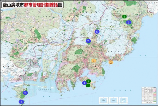 부산 토지비축사업 대상시설 위치도./사진제공=부산시