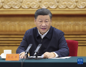 시진핑 중국 공산당 총서기 겸 국가주석이 27일 열린 중앙민족공작회의에서 발언하고 있다. /신화망