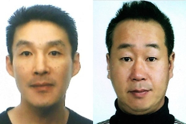 제주 중학생 살해범인 백광석(왼쪽)과 김시남.