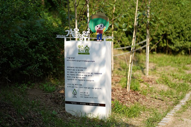 유한킴벌리가 서울숲에 ‘겨울정원 2’를 조성해 시민들에게 공개했다. 사진제공=유한킴벌리