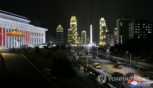 지난 1월 14일 북한 평양에서 당 제8차 대회 기념 열병식이 열렸다. /연합뉴스