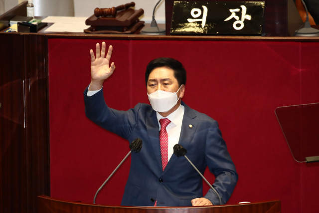 김기현 '민주당 5년 간 뭘 이뤘느냐, 정권교체 국민의힘에 맡겨달라'(종합)