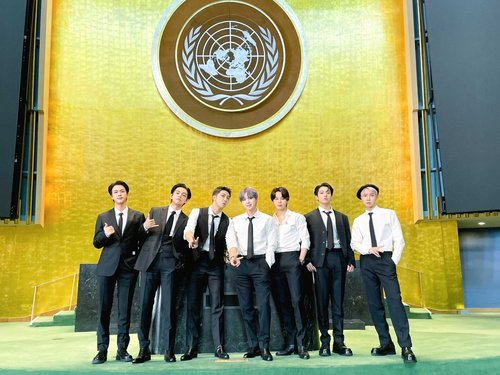 유엔 총회에 청년세대 대표로 참석한 BTS, /BTS 공식 트위터 캡처